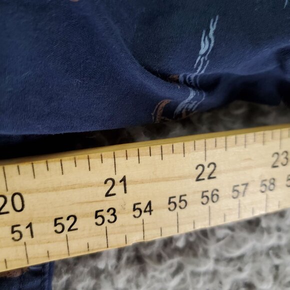 Nomad Shirt Mens Large Blue Surfer Graphic Button Down Short Sleeve Lightweight - Picture 5 of 7